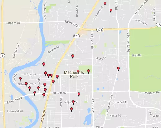 Rockford Area 2017 Sex Offender Halloween Safety Map: Where NOT to Trick-Or-Treat